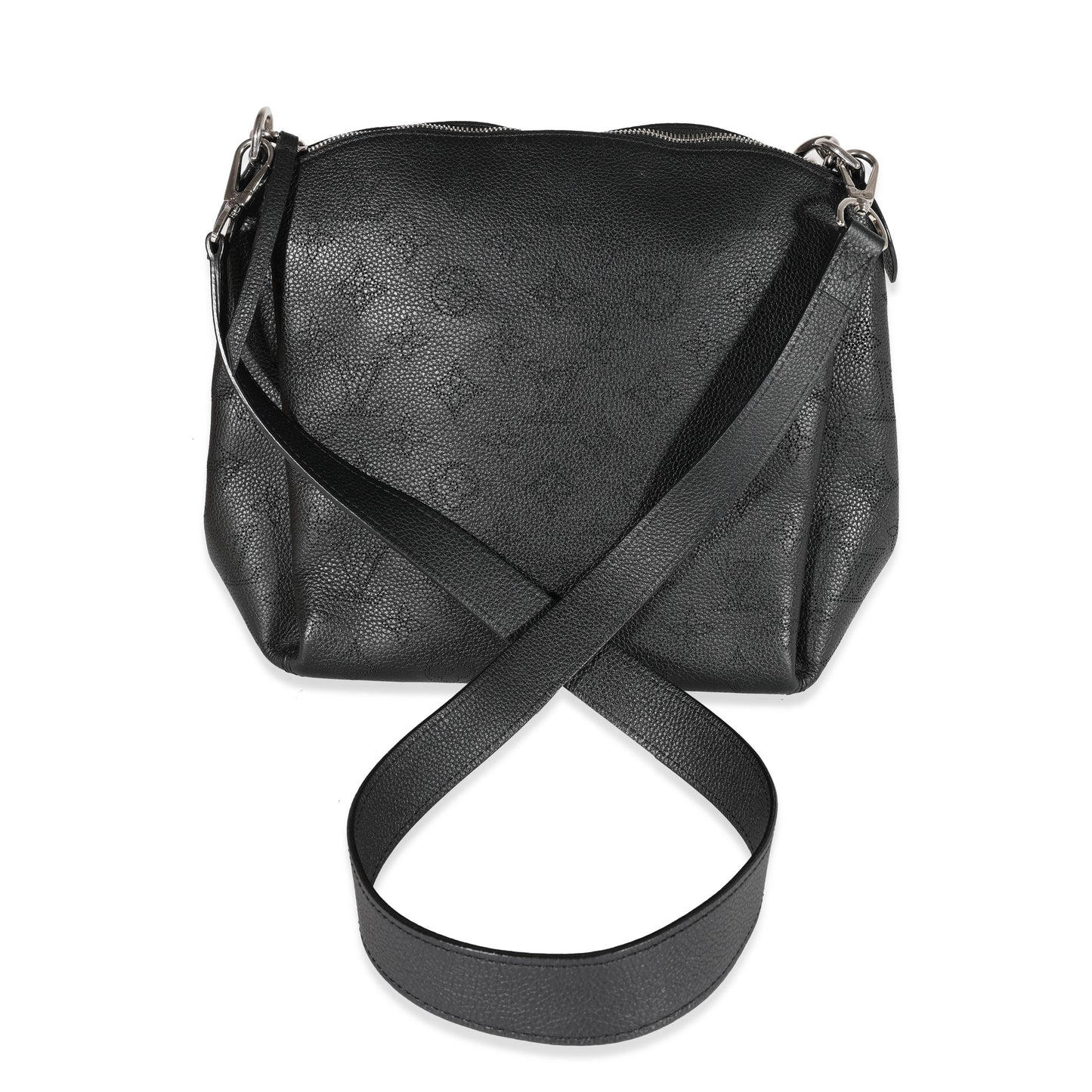 Louis Vuitton Louis Vuitton Black Mahina Leather Babylone Chain BB