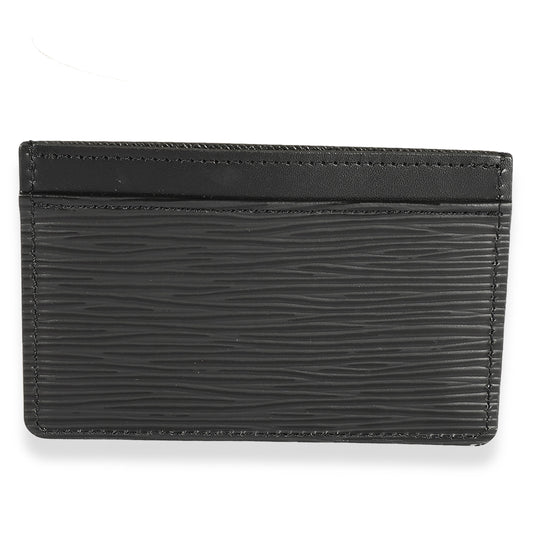 Louis Vuitton Louis Vuitton Black Epi Card Holder