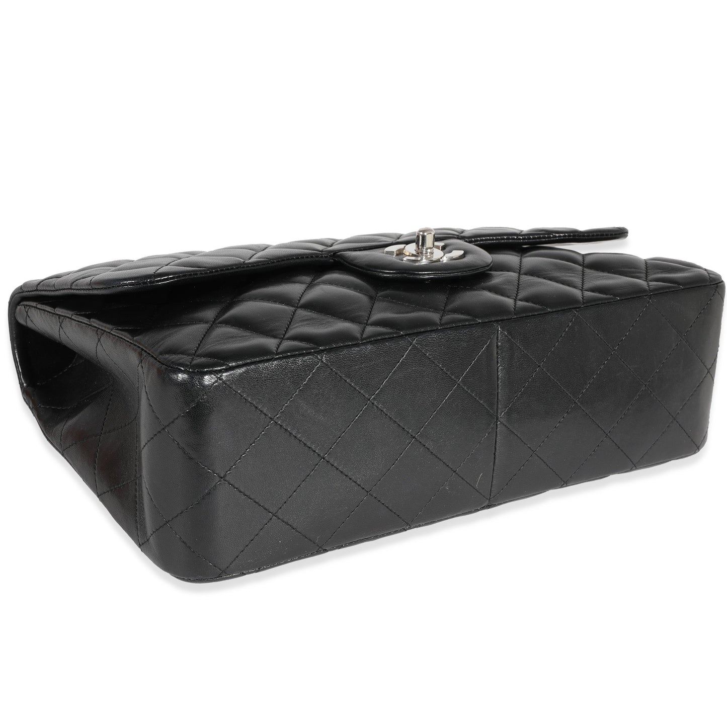 Chanel Black Quilted Lambskin Jumbo Classic Single Flap Bag