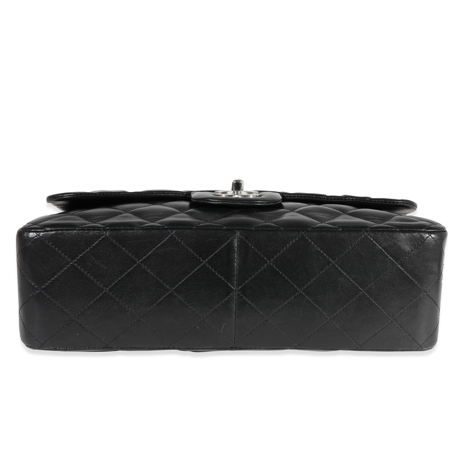 Chanel Black Quilted Lambskin Jumbo Classic Single Flap Bag
