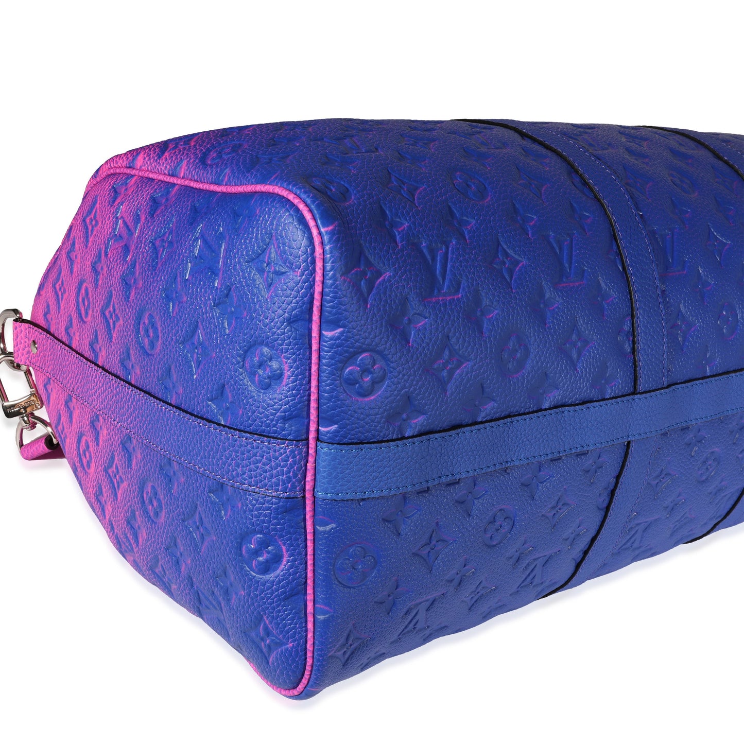 Louis Vuitton Louis Vuitton Pink & Blue Monogram Taurillon Illusion Keepall Bandoulière 50