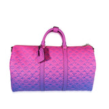 Louis Vuitton Louis Vuitton Pink & Blue Monogram Taurillon Illusion Keepall Bandoulière 50