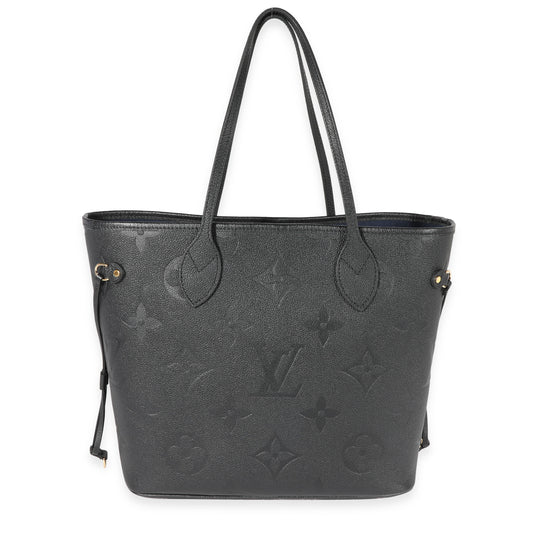 Louis Vuitton Louis Vuitton Black Monogram Empreinte Neverfull MM