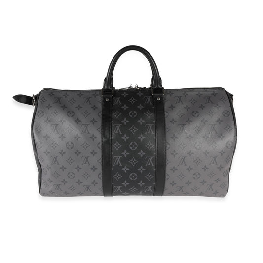 Louis Vuitton Louis Vuitton Monogram Eclipse Reverse Keepall Bandoulière 50