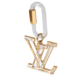 Louis Vuitton Louis Vuitton Clear Resin & Gold Metal LV Prism Bag Charm