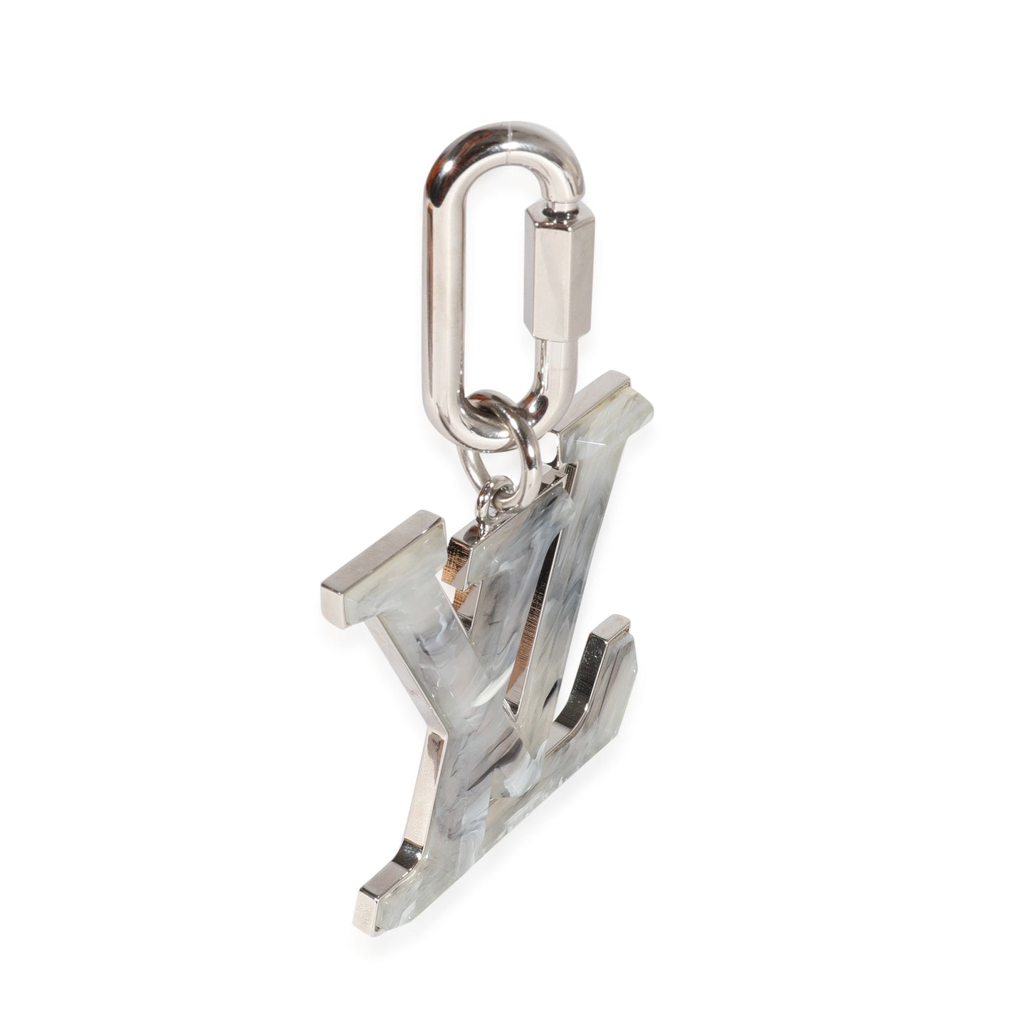 Louis Vuitton Louis Vuitton Marble Resin & Silver Metal LV Prism Bag Charm