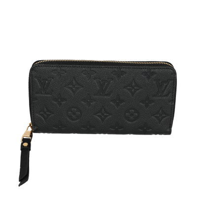 Louis Vuitton Louis Vuitton Black Monogram Empreinte Zippy Wallet