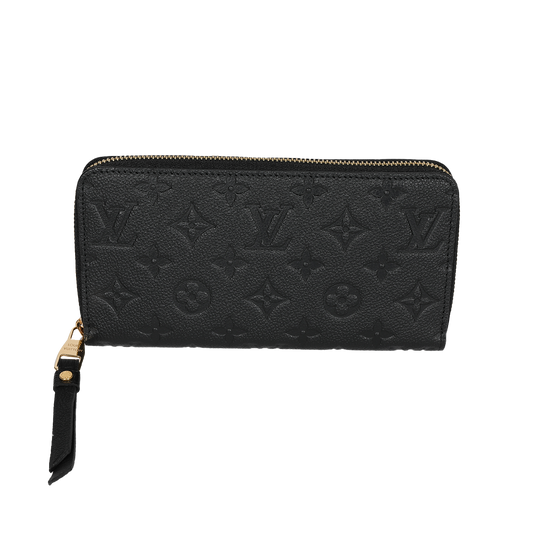 Louis Vuitton Louis Vuitton Black Monogram Empreinte Zippy Wallet