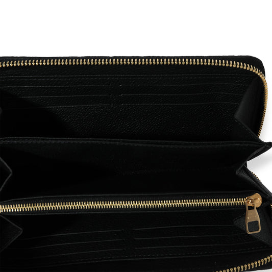 Louis Vuitton Louis Vuitton Black Monogram Empreinte Zippy Wallet