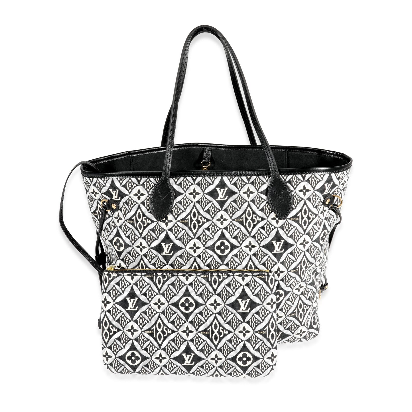 Louis Vuitton Louis Vuitton Black Jacquard Since 1854 Neverfull MM