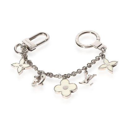 Louis Vuitton Louis Vuitton Silver & White Fleur DEpi Bag Charm