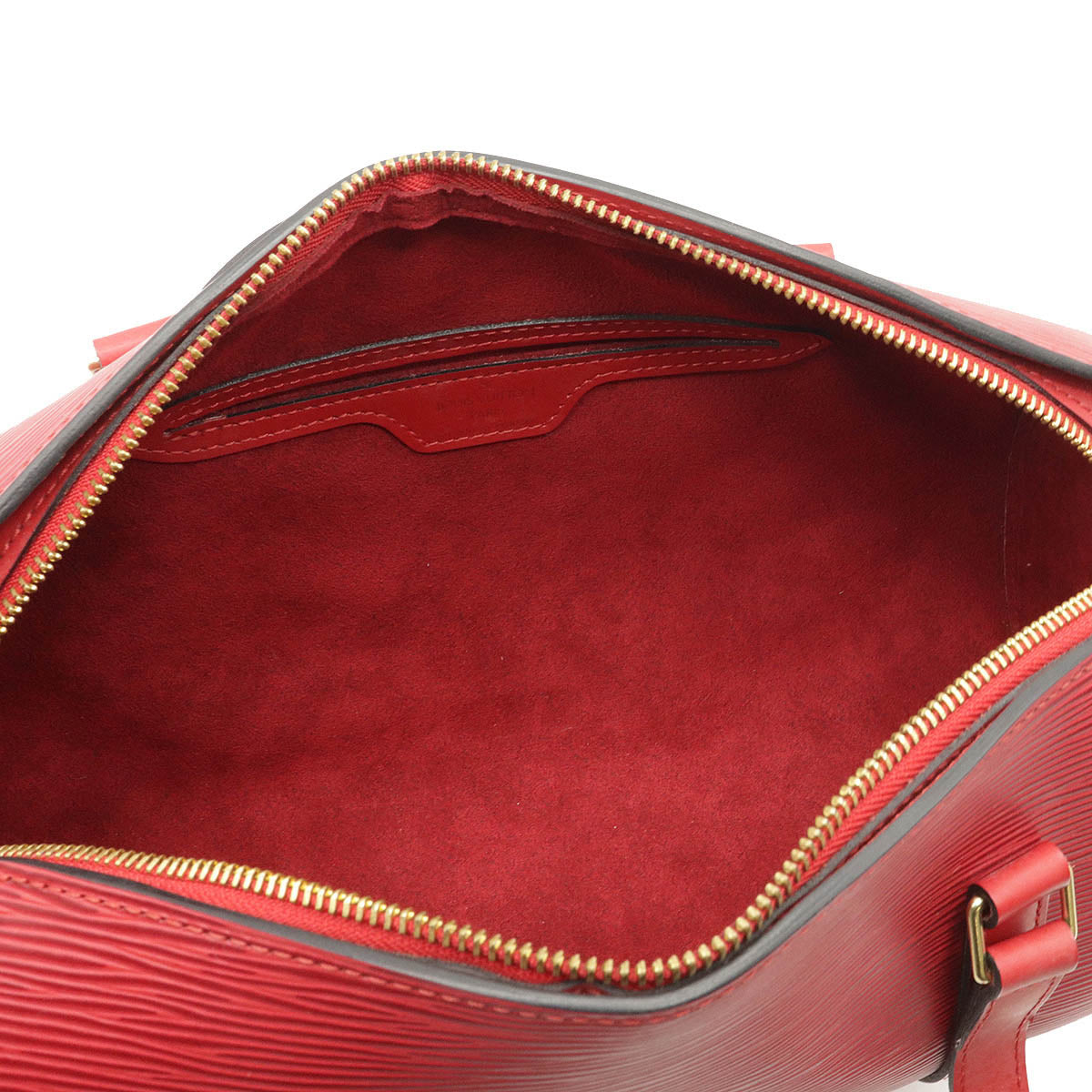 Louis Vuitton Epi Leather Soufflot Handbag Red