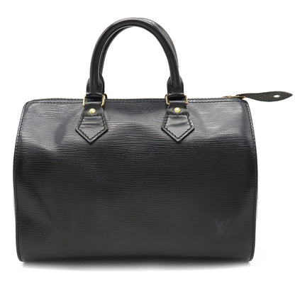 Louis Vuitton Epi Speedy 25 Handbag Mini Boston Bag Black
