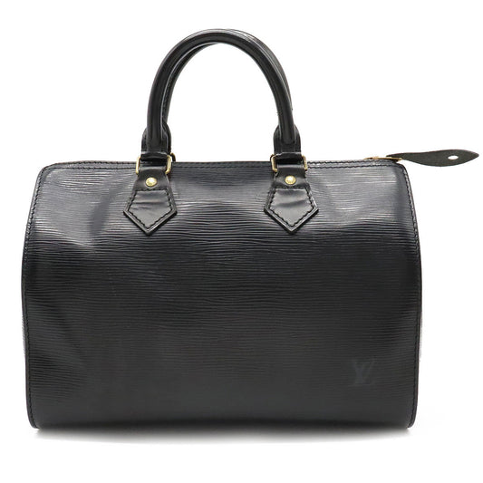 Louis Vuitton Epi Speedy 25 Handbag Mini Boston Bag Black