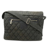 Chanel Denim Quilted Coco Mark Canvas Shoulder Bag