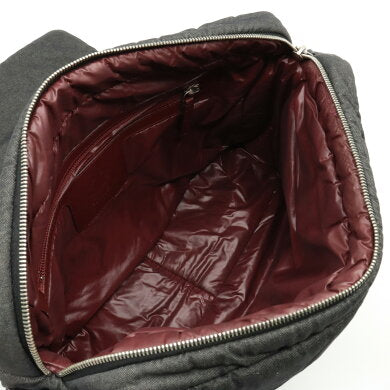 Chanel Denim Quilted Coco Mark Canvas Shoulder Bag