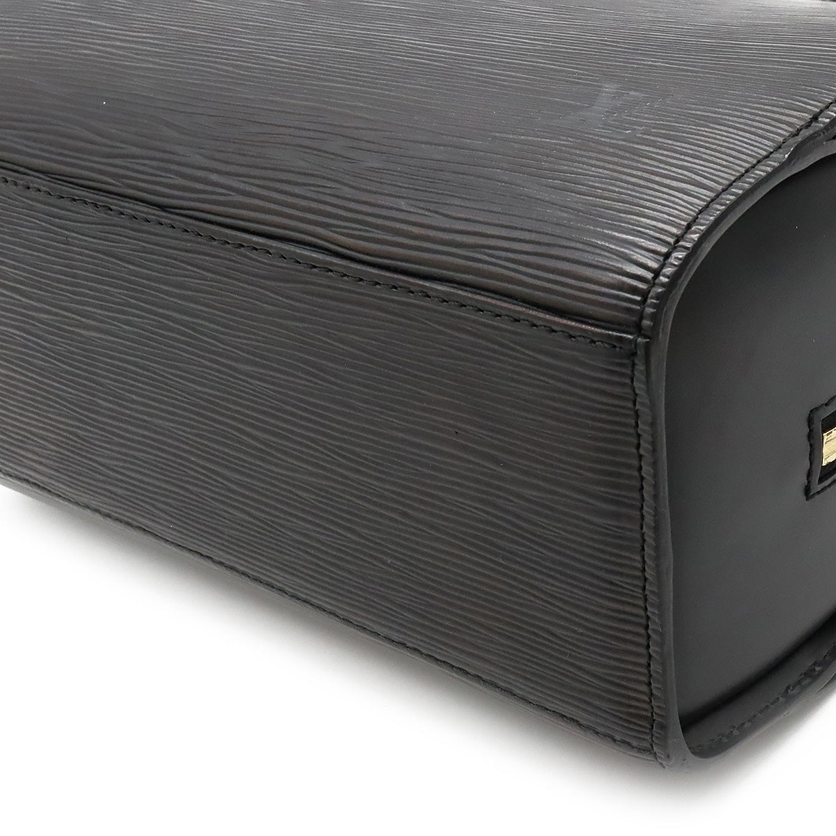 Louis Vuitton Epi Pont Neuf Handbag Leather Noir Black
