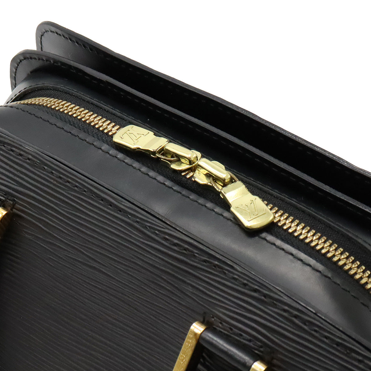 Louis Vuitton Epi Pont Neuf Handbag Leather Noir Black
