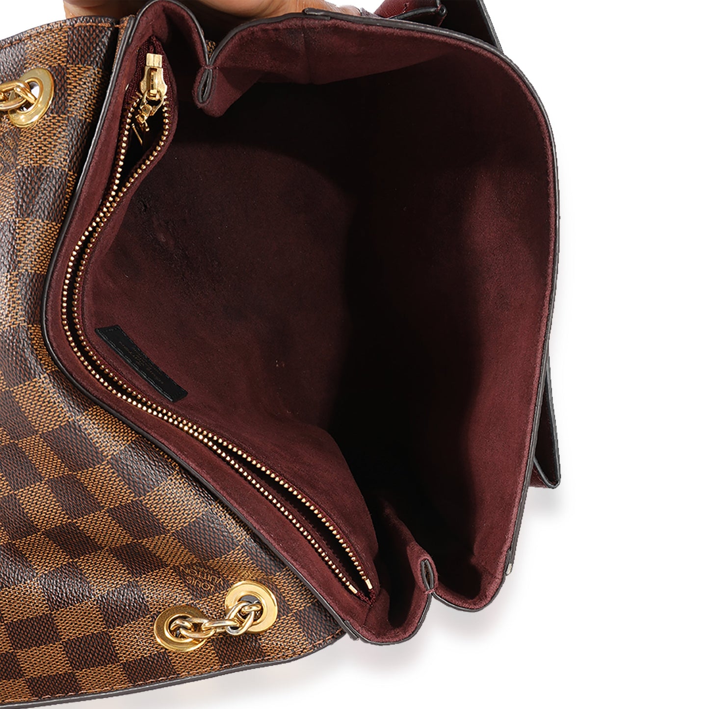 Louis Vuitton Louis Vuitton Damier Ebene & Bordeaux Taurillon Vavin PM