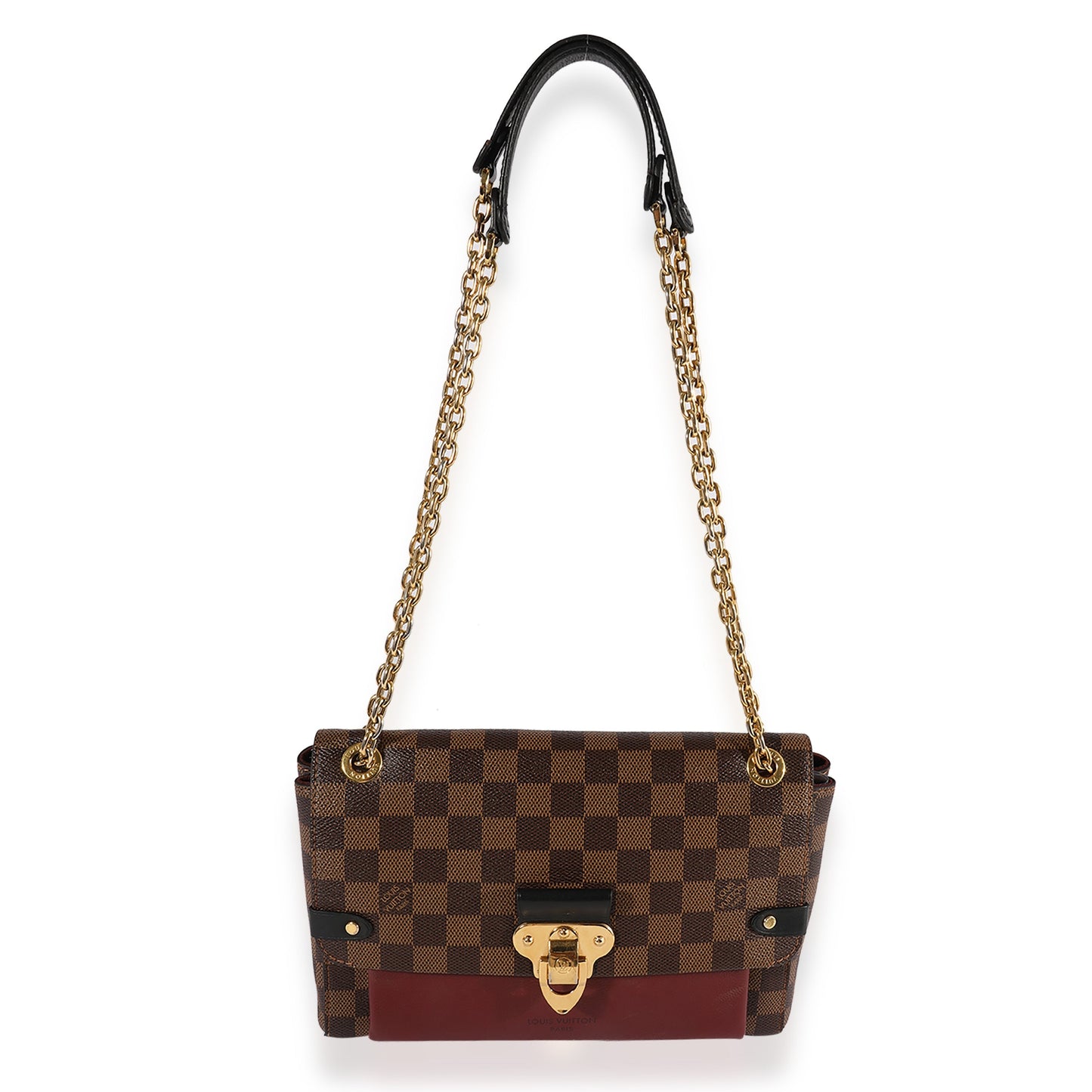 Louis Vuitton Louis Vuitton Damier Ebene & Bordeaux Taurillon Vavin PM