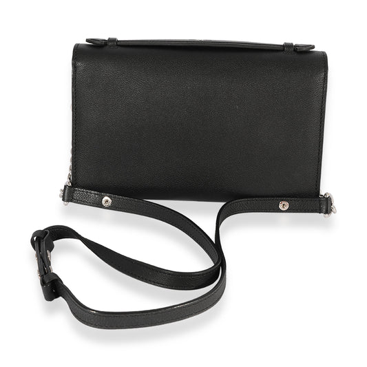 Louis Vuitton Louis Vuitton Black Taurillon Leather Lockme Short Handle Clutch
