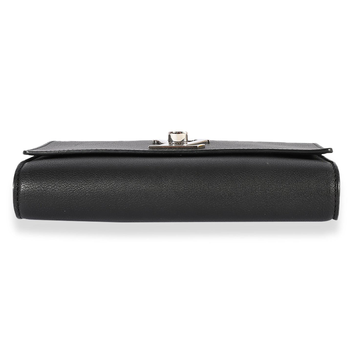 Louis Vuitton Louis Vuitton Black Taurillon Leather Lockme Short Handle Clutch