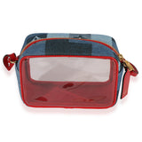 Louis Vuitton Louis Vuitton Denim Patchwork & Red Leather PVC Beach Pouch