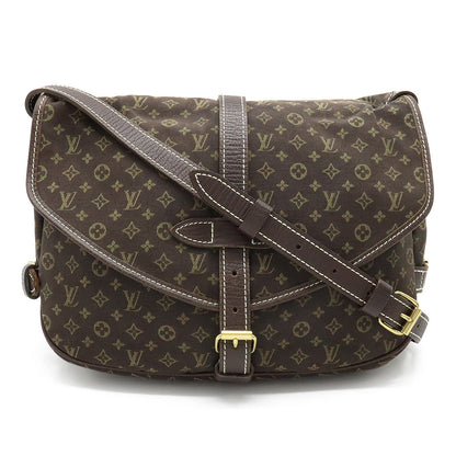 Louis Vuitton Monogram Minilan Saumur 30 Canvas Leather Shoulder Bag