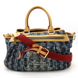 Louis Vuitton Monogram Denim Porte Epaule Raye GM Shoulder Bag