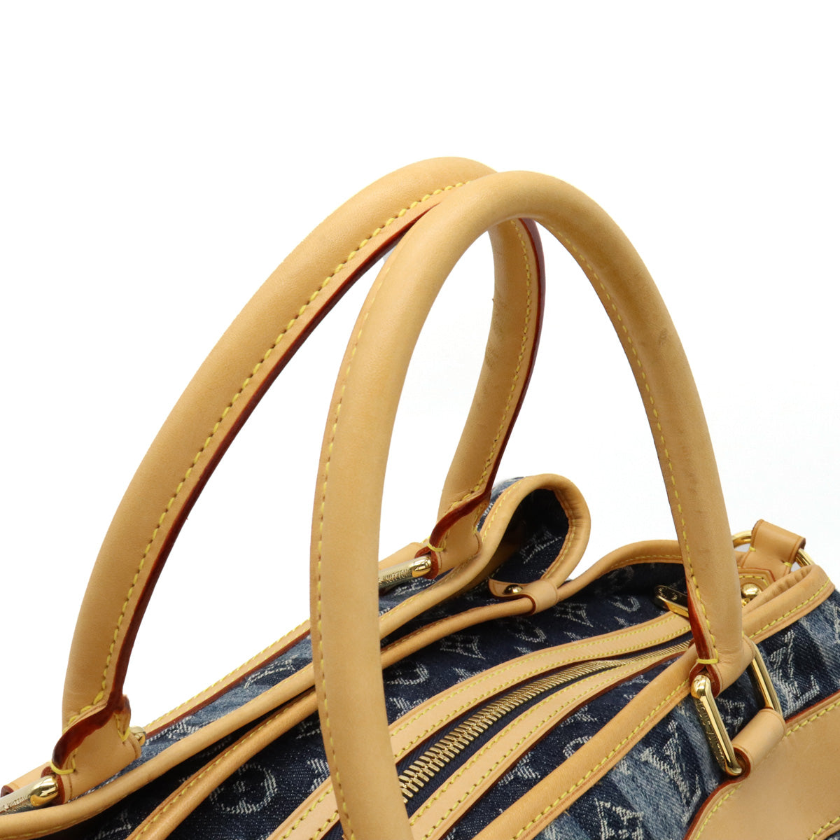 Louis Vuitton Monogram Denim Porte Epaule Raye GM Shoulder Bag
