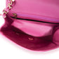 Chanel Purple Quilted Lambskin Mini Square Classic Flap Bag