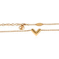 Louis Vuitton Louis Vuitton Essential V Gold Tone Necklace