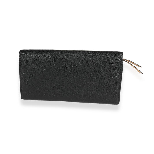 Louis Vuitton Louis Vuitton Black Monogram Empreinte Emilie Wallet