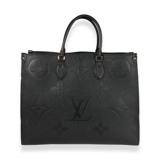 Louis Vuitton Louis Vuitton Black Monogram Empreinte Onthego GM