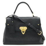 Louis Vuitton Monogram Emplant Leather Implant Georges MM Shoulder Bag