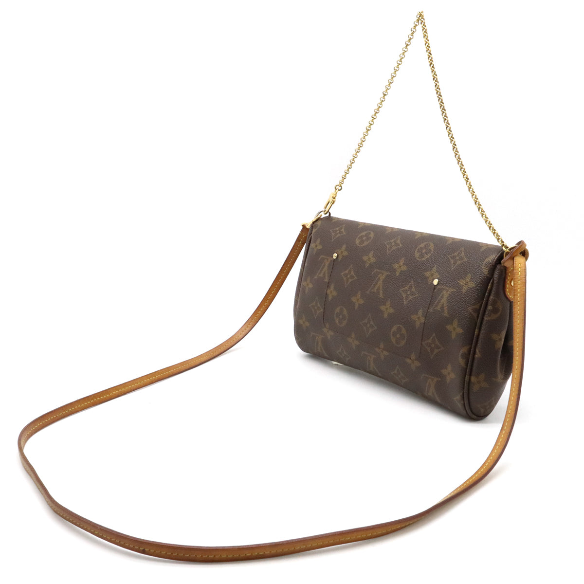 Louis Vuitton Monogram Favorite MM Shoulder Bag Pouch 2Way
