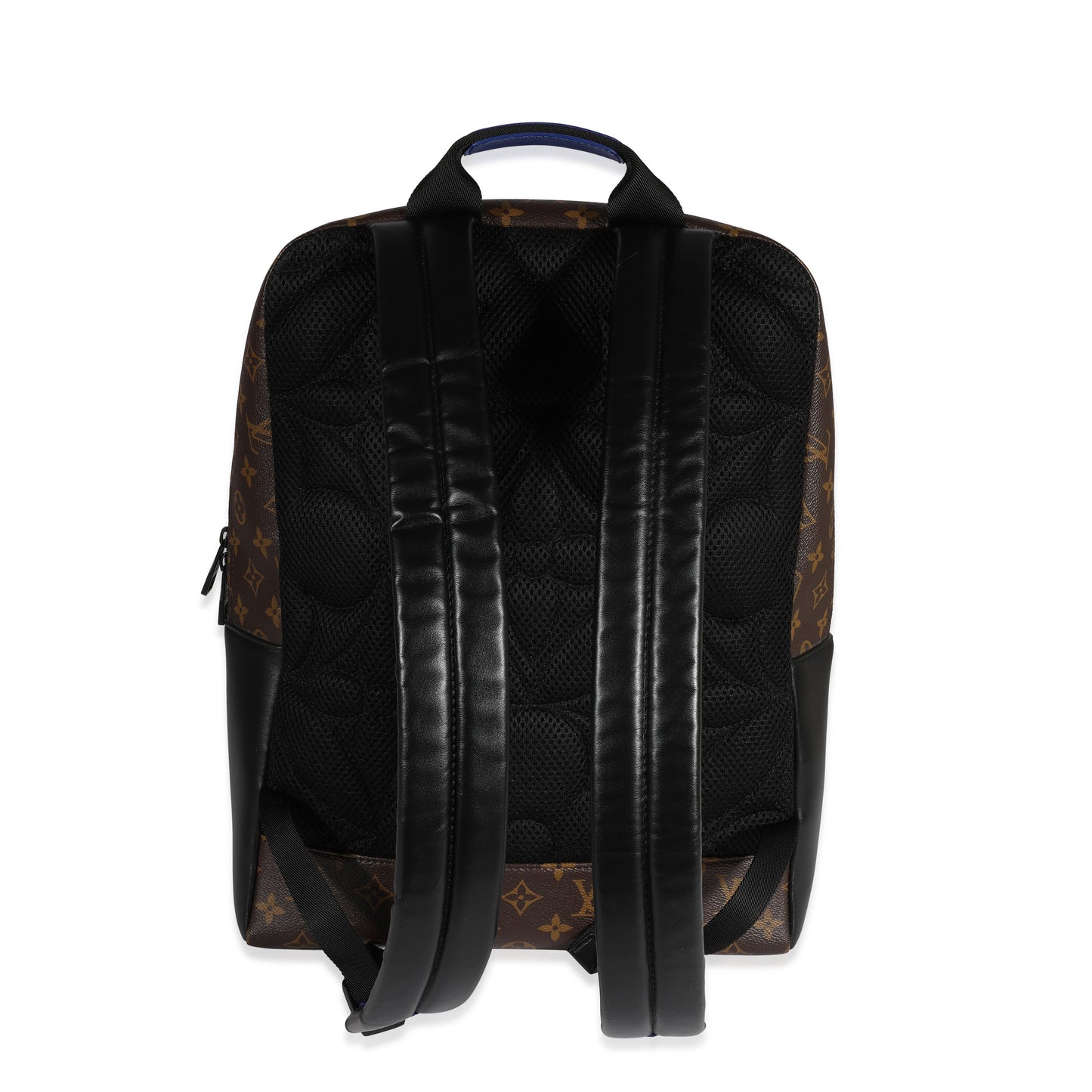 Louis Vuitton Louis Vuitton Monogram Macassar & Blue Leather Dean Backpack