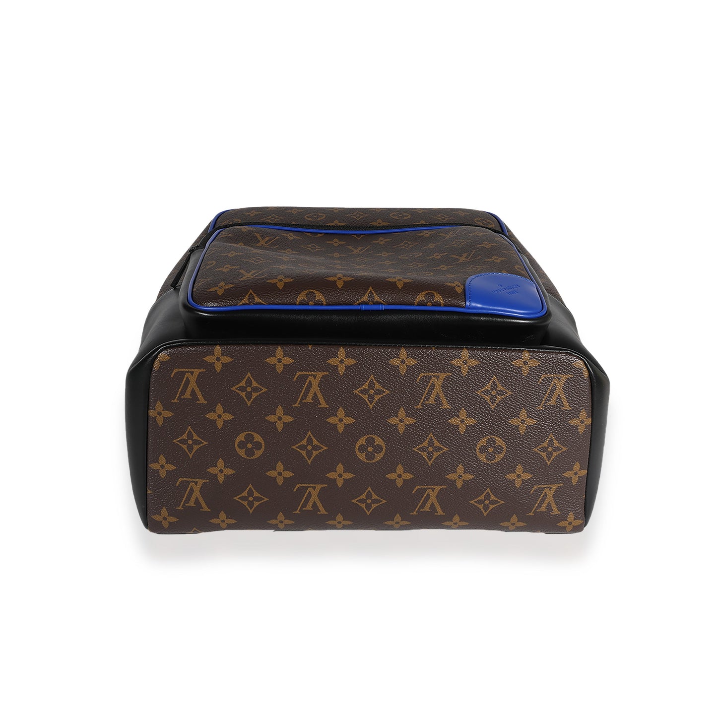Louis Vuitton Louis Vuitton Monogram Macassar & Blue Leather Dean Backpack