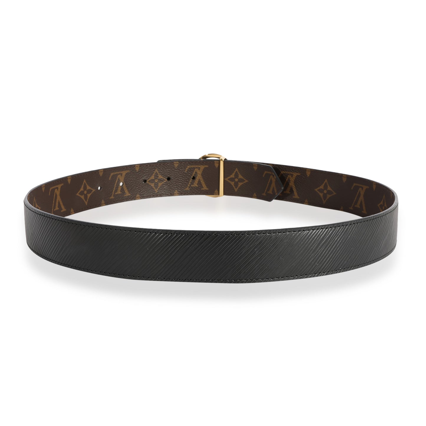 Louis Vuitton Louis Vuitton Reversible Monogram Canvas & Epi Leather 35mm LV Circle Belt
