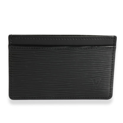 Louis Vuitton Black Epi Card Holder
