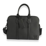 Louis Vuitton Louis Vuitton Black Aerogram Leather Briefcase Bag