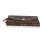 Louis Vuitton Monogram Canvas & Rose Ballerine Rosalie Wallet