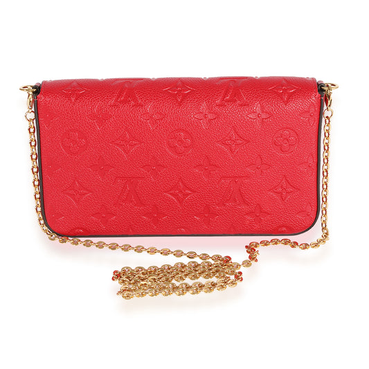 Louis Vuitton Louis Vuitton Scarlet Monogram Empreinte Félicie Pochette