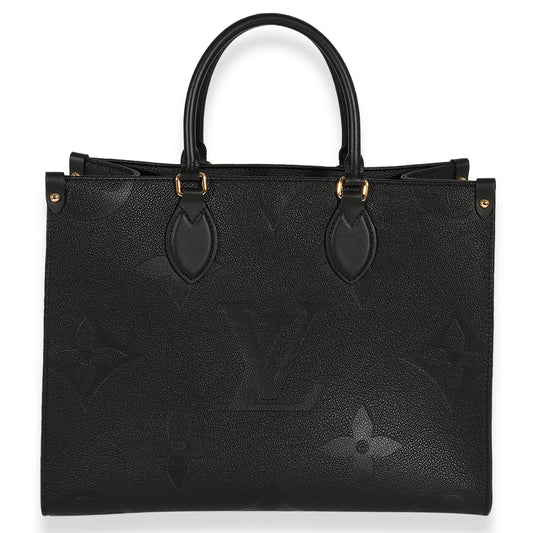Louis Vuitton Louis Vuitton Black Monogram Empreinte Onthego MM