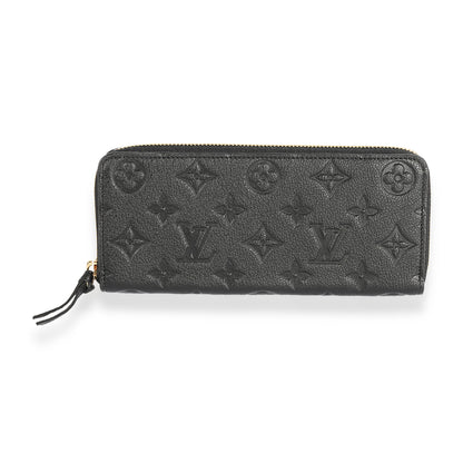 Louis Vuitton Louis Vuitton Black Monogram Empreinte Clémence Wallet