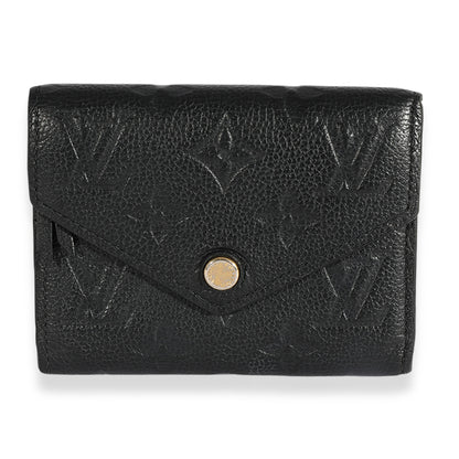 Louis Vuitton Louis Vuitton Black Monogram Empreinte Victorine Wallet
