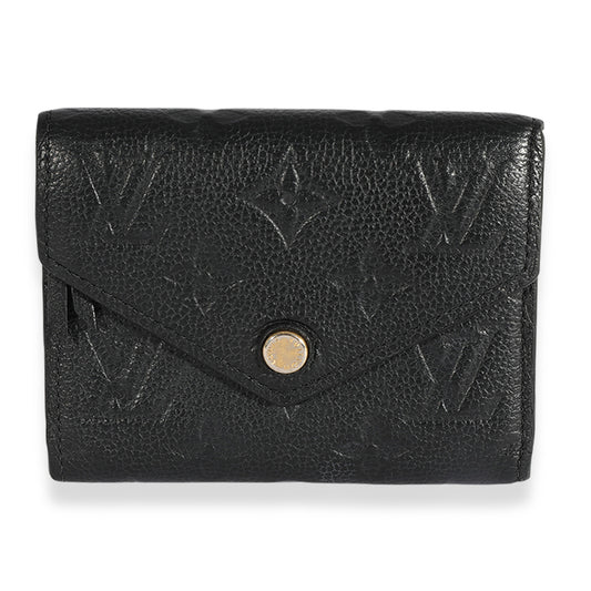 Louis Vuitton Louis Vuitton Black Monogram Empreinte Victorine Wallet
