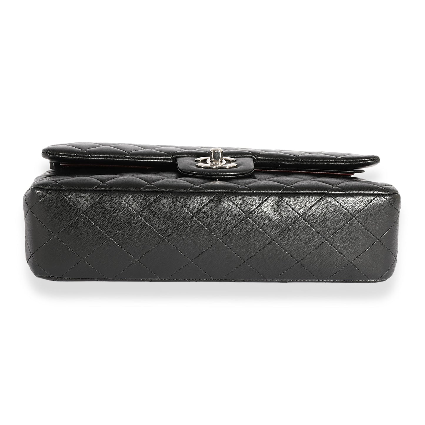 Chanel Black Quilted Lambskin Medium Classic Double Flap Bag