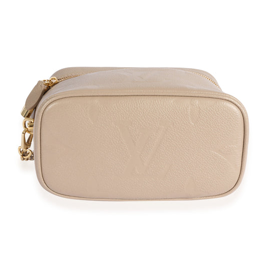 Louis Vuitton Louis Vuitton Turtledove Monogram Empreinte Vanity PM