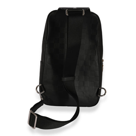 Louis Vuitton Black Damier Infini Avenue Sling Bag